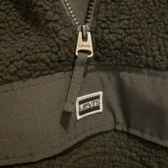 Levi’s half zip faux Sherpa hoodie cozy warm - Picture 7 of 10